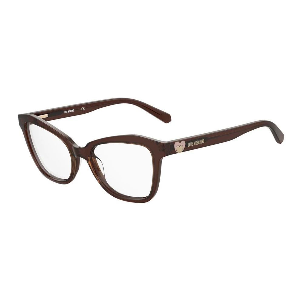 Love Moschino Stijlvolle Bruine Acetaat Damesbril Brown Dames