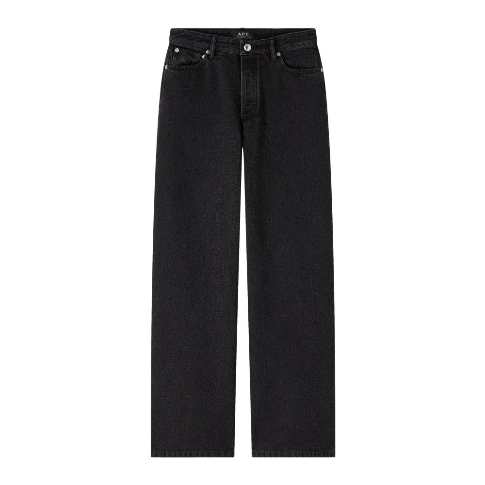 A.p.c. Donna Nero Elisabeth Jeans In Denim