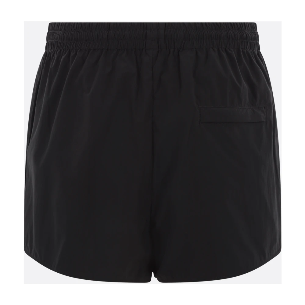 alexander wang Zwarte Jogging Shorts met Puff Logo Print Black Dames