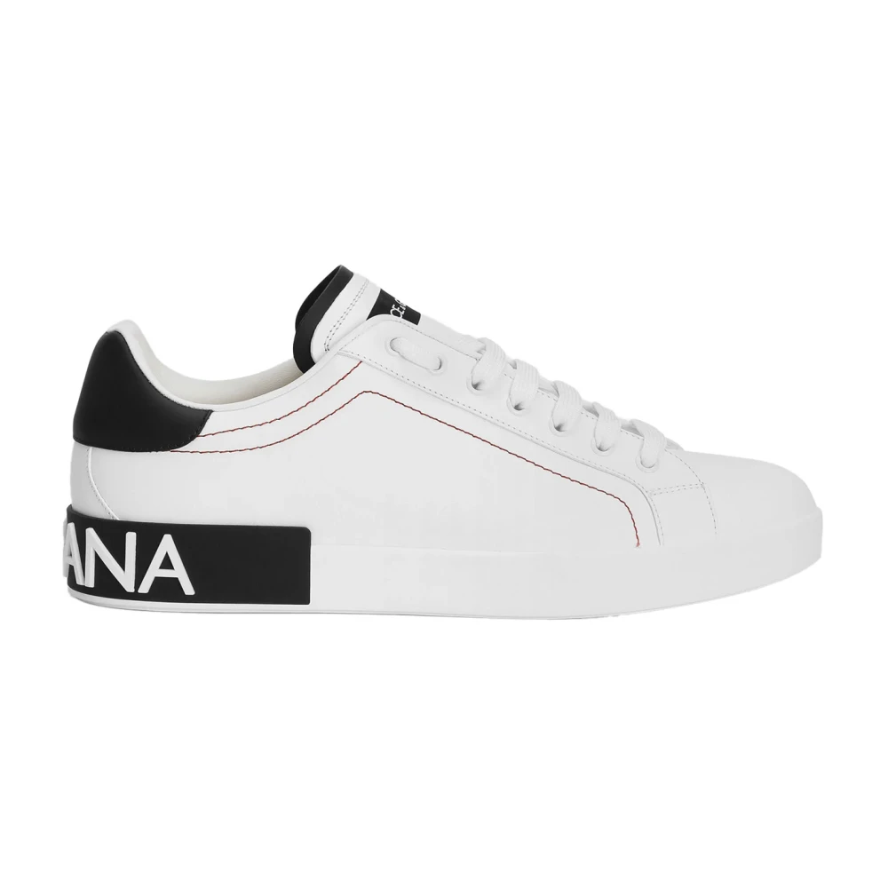 Dolce & Gabbana Men's White Portofino Sneaker - Sneakers - 6 Uk - Shoes