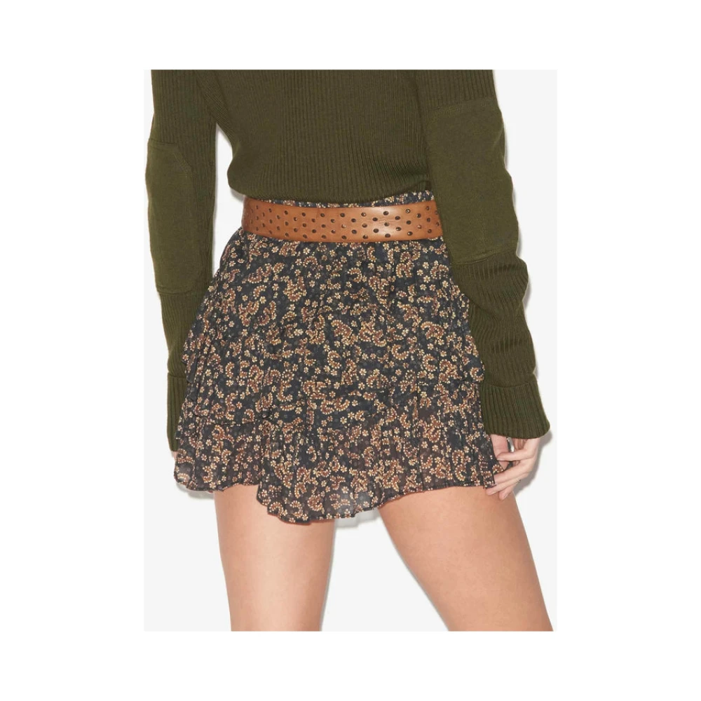 Isabel Marant Étoile Gerimpelde katoenen shorts met elastische taille Black Dames