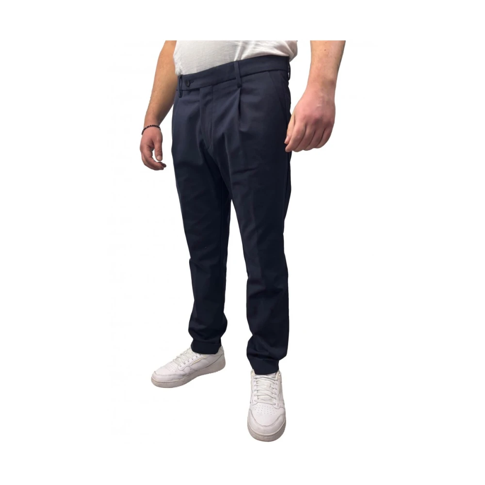 Michael Coal Elegante Stretchy Polyester Broek Blue Heren