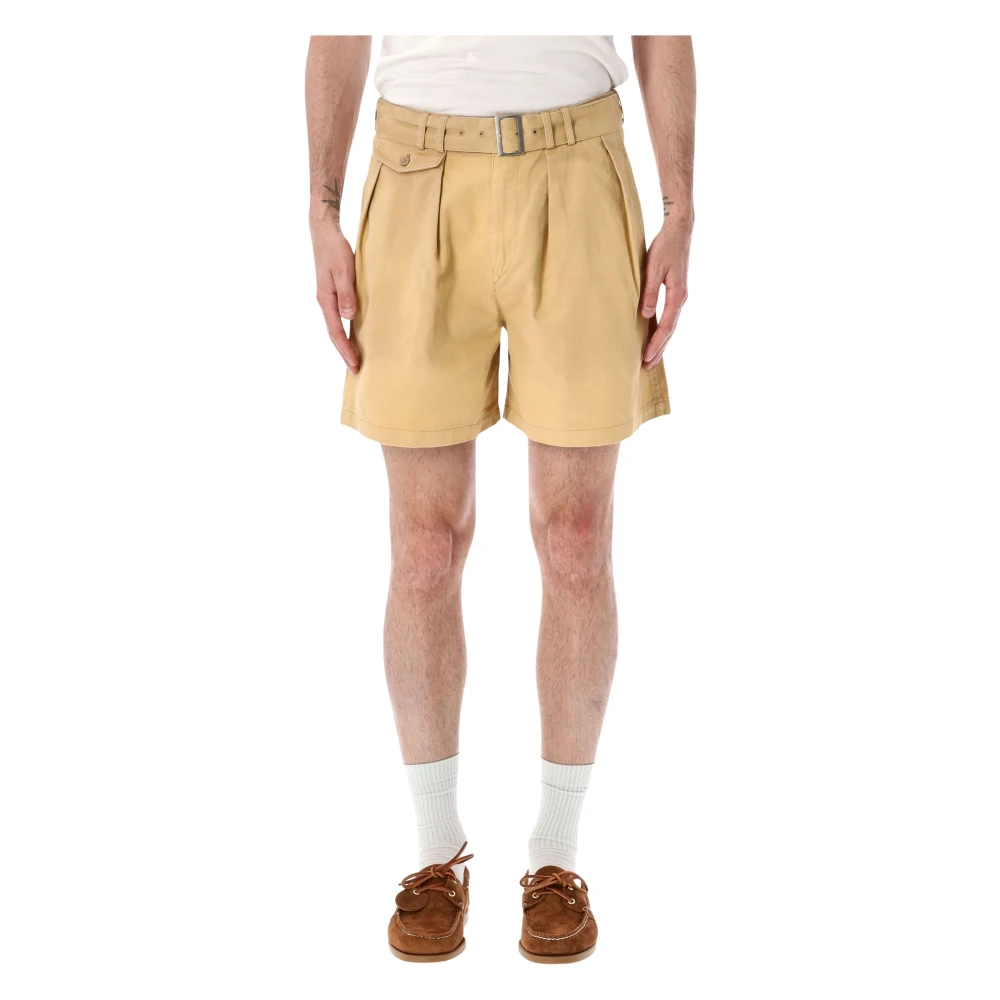 Found Hombre Marrón Pantalones Cortos, Talla: W32