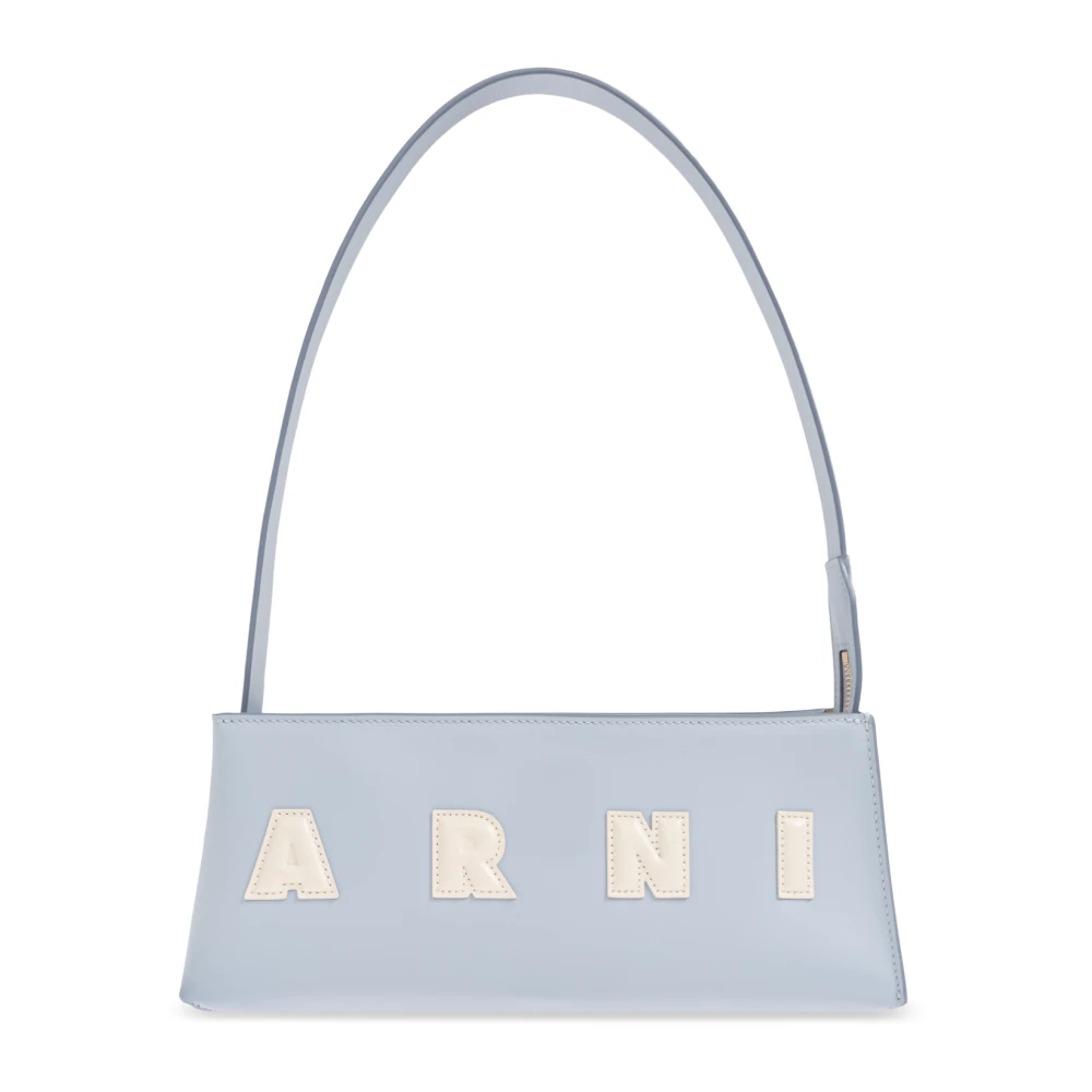 Marni Women's Blue Logo Bag, Shoulder Bags, One Size, Bags