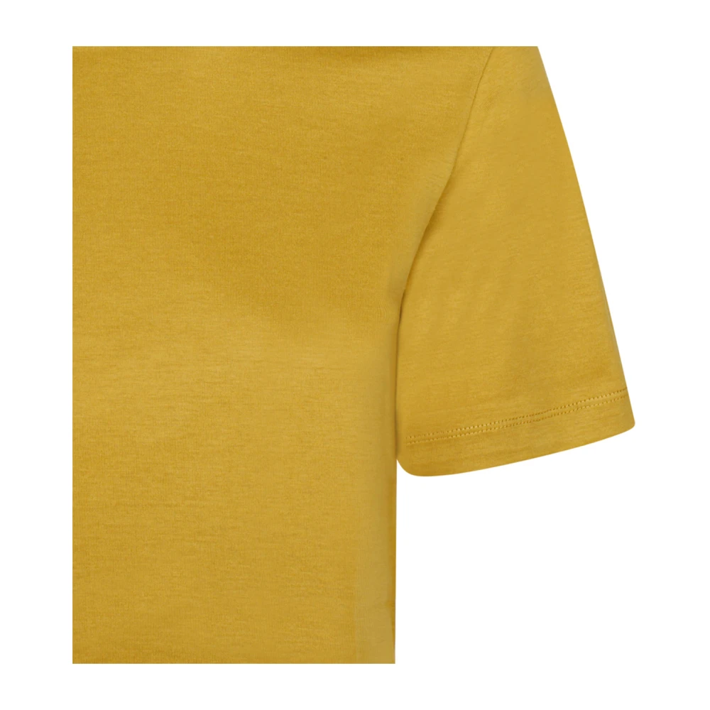 Max Mara Mosterd Print T-shirt Yellow Dames