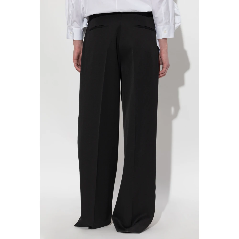 Jil Sander Wollen broek Black Dames