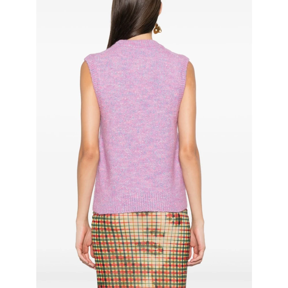 Ganni Stijlvolle Sweaters Collectie Pink Dames