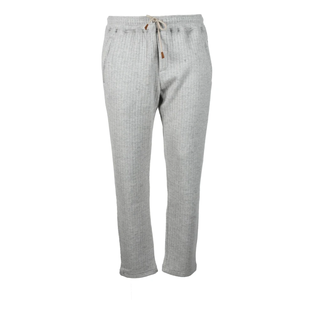 Eleventy Wol Kasjmier Broek Gray Heren