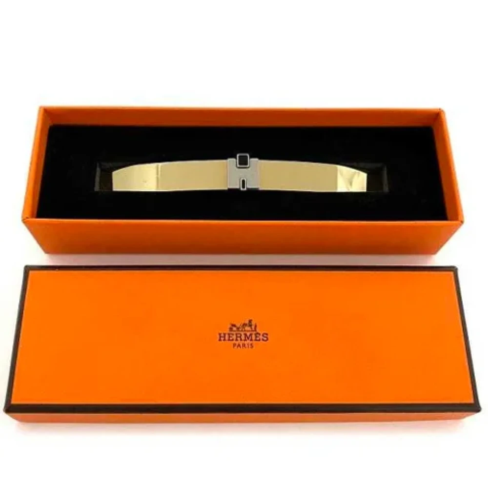 Hermès Vintage Pre-owned Metal hair-accessories Yellow Dames