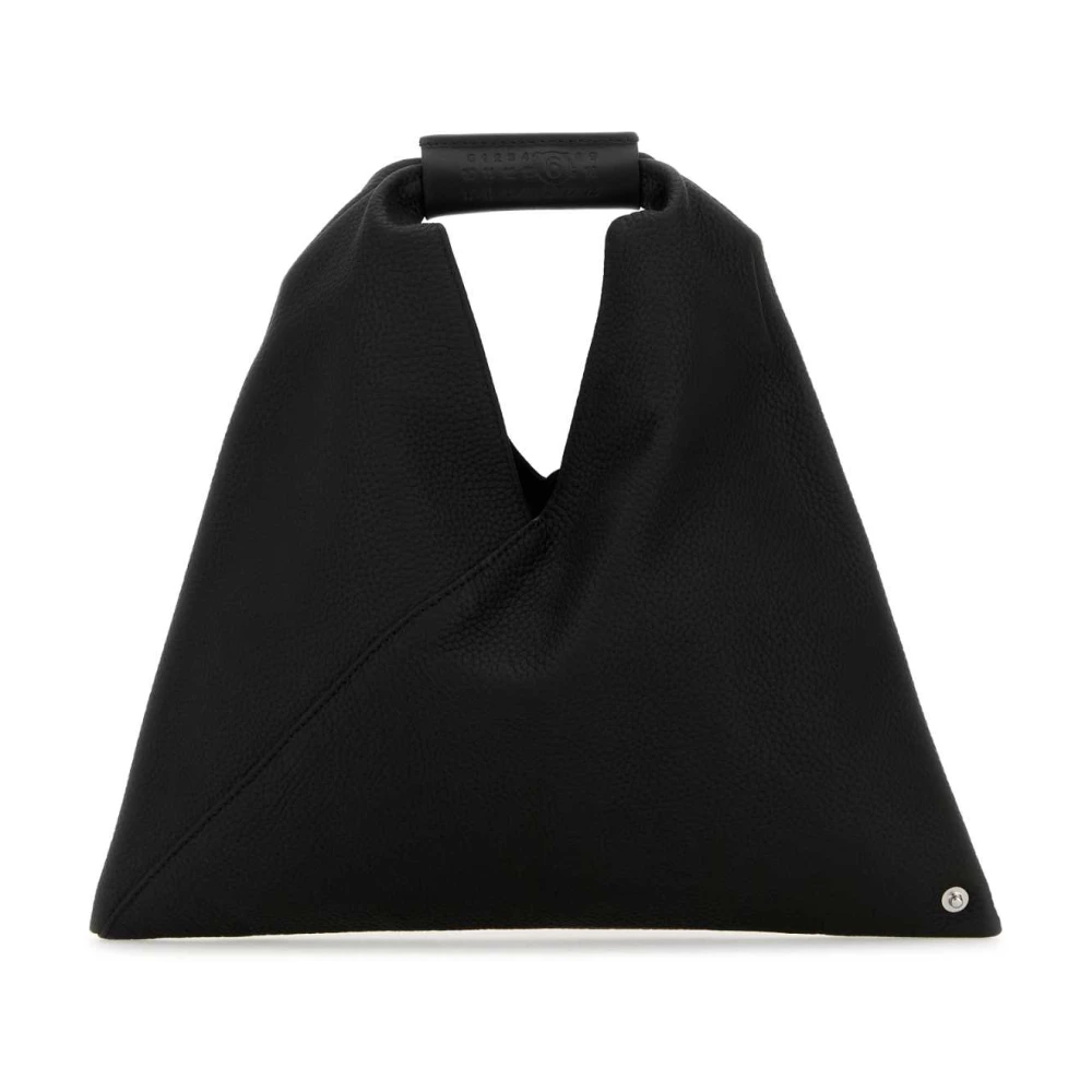 MM6 Maison Margiela Mini Japansk Handväska i Svart Läder Black, Dam