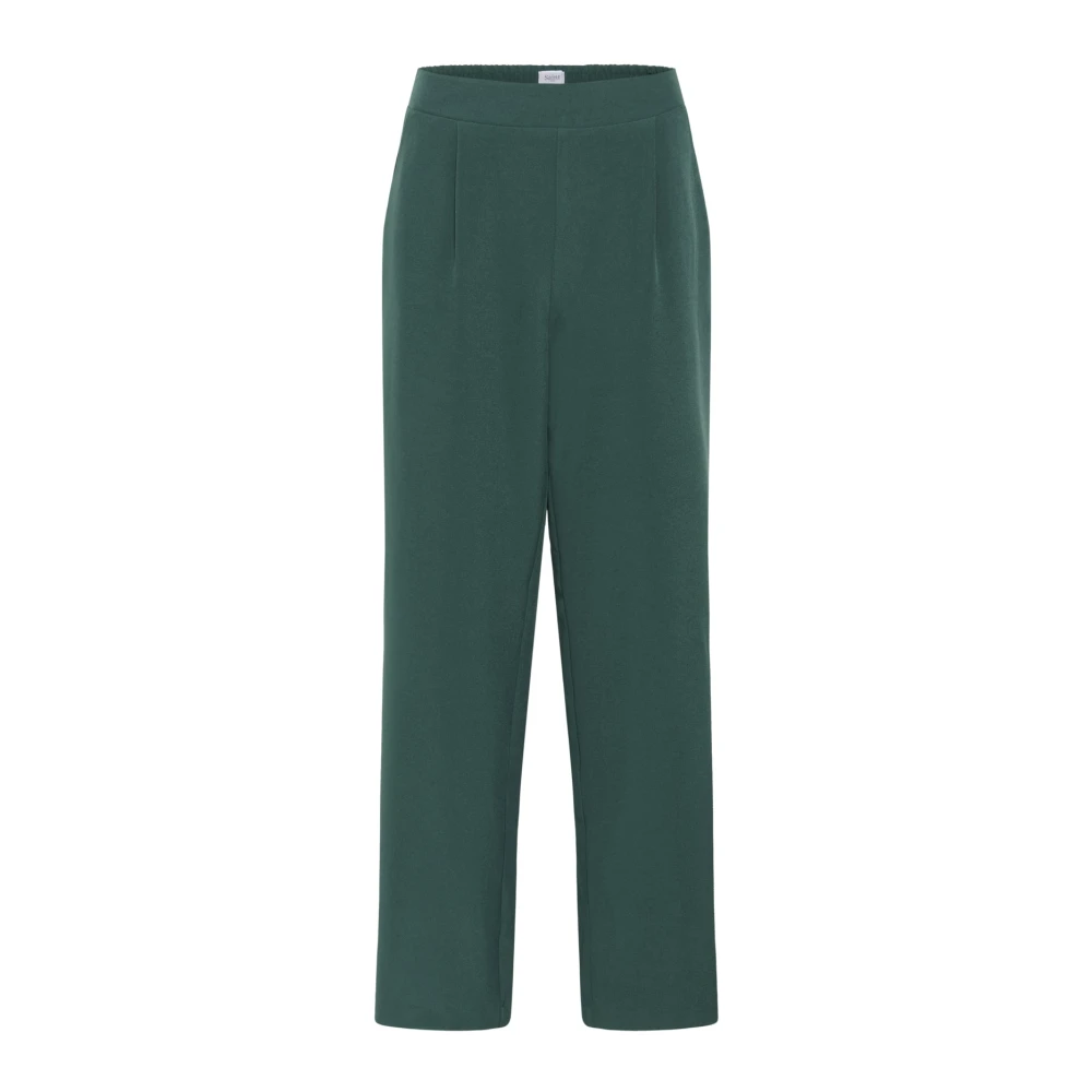 Saint Tropez Vrouw Groente Broeken Dames, Groen, Xl, Wijde Broek
