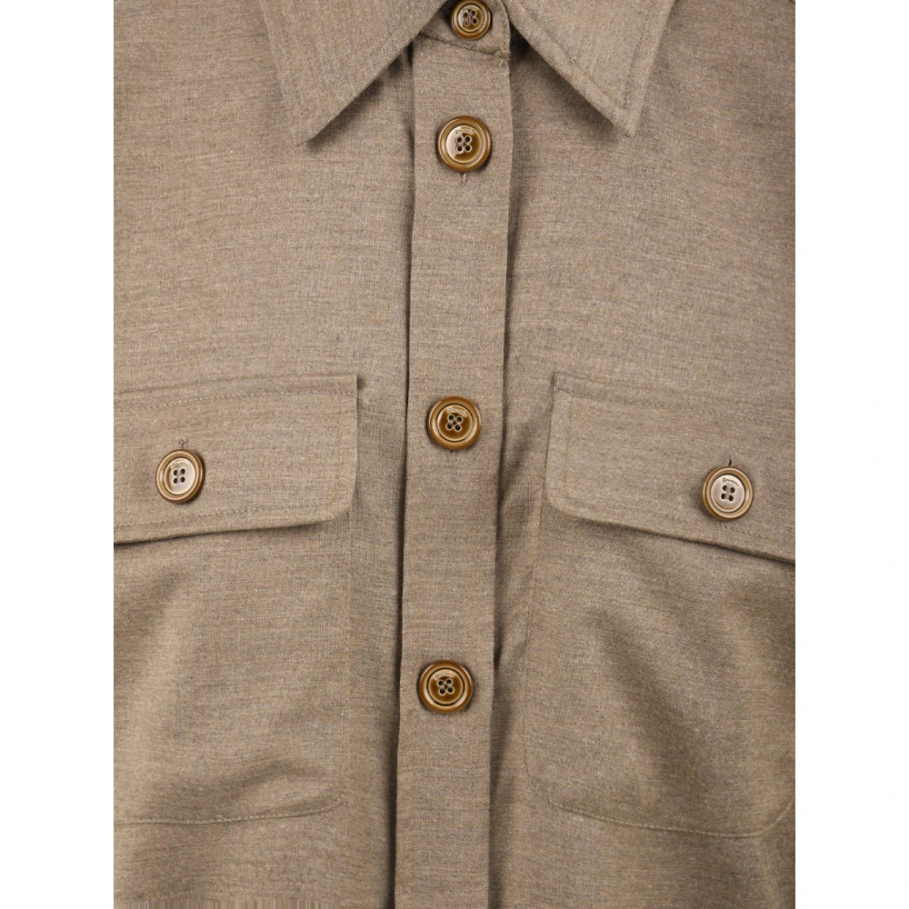 Drumohr Bruine Shirt Lj619Cct 545 Model Brown Dames