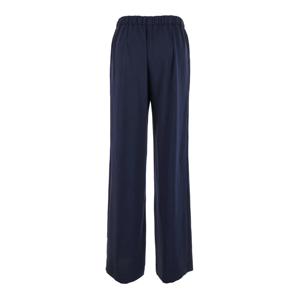P.a.r.o.s.h. Blauwe Elastische Taille Tech Stof Broek Blue Dames