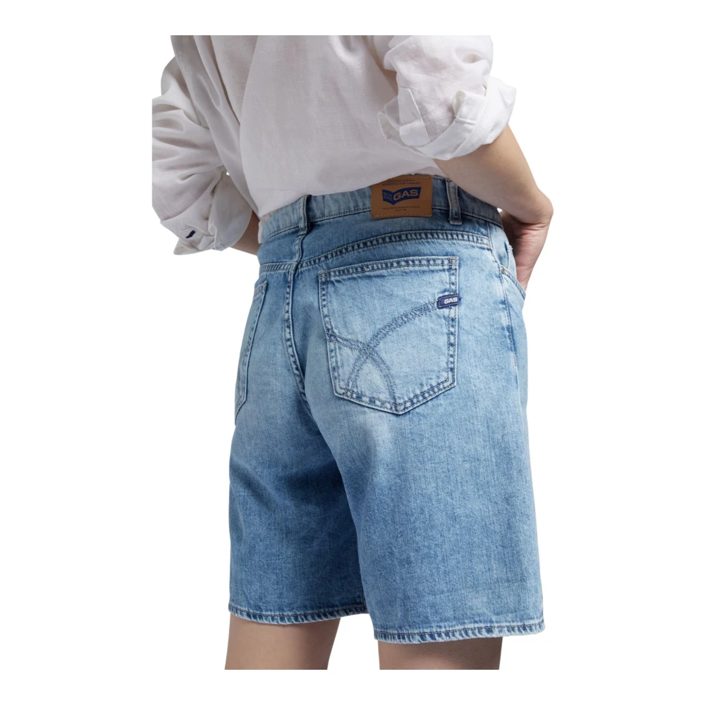 GAS Bermuda Shorts voor Heren Blue Dames