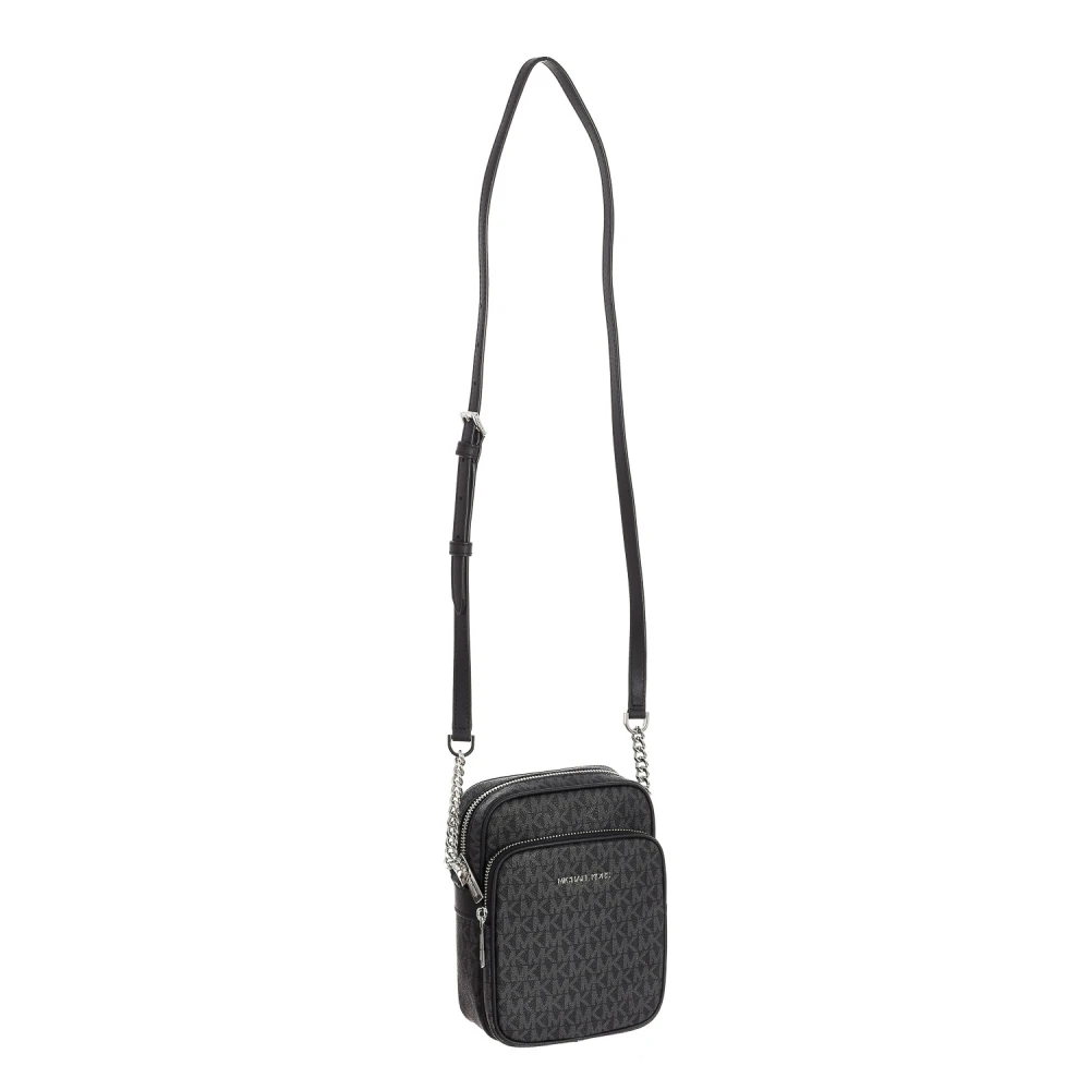 Michael Kors Women's Black Rectangular Crossbody Bag With Chain Strap - Cross Body Bags - One Size - Bags