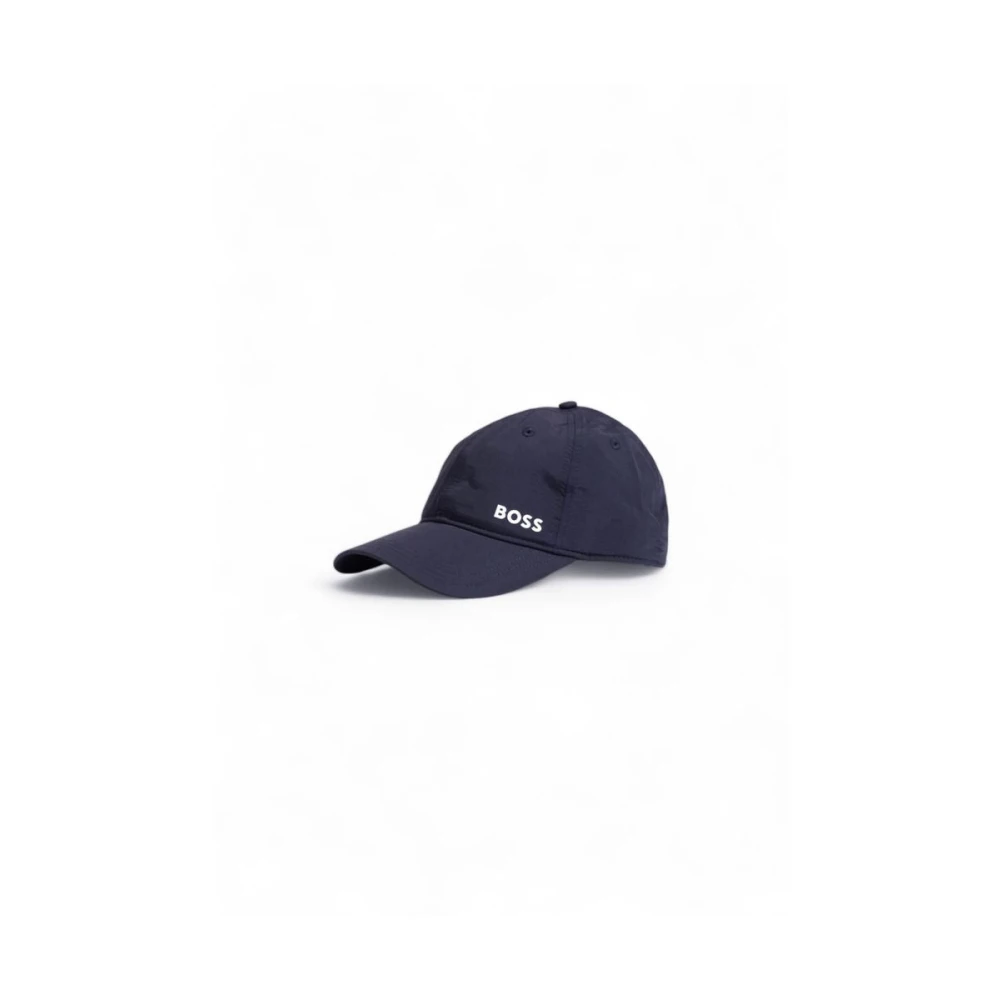 Hugo Boss Blauwe Polyamide Heren Hoeden Collectie Blue Heren