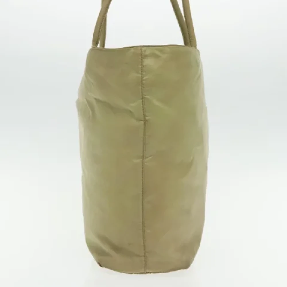 Prada Vintage Pre-owned Fabric prada-bags Beige Dames