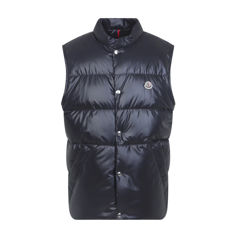 Moncler Men's Blue Waistcoats, L, Restigo Gilet