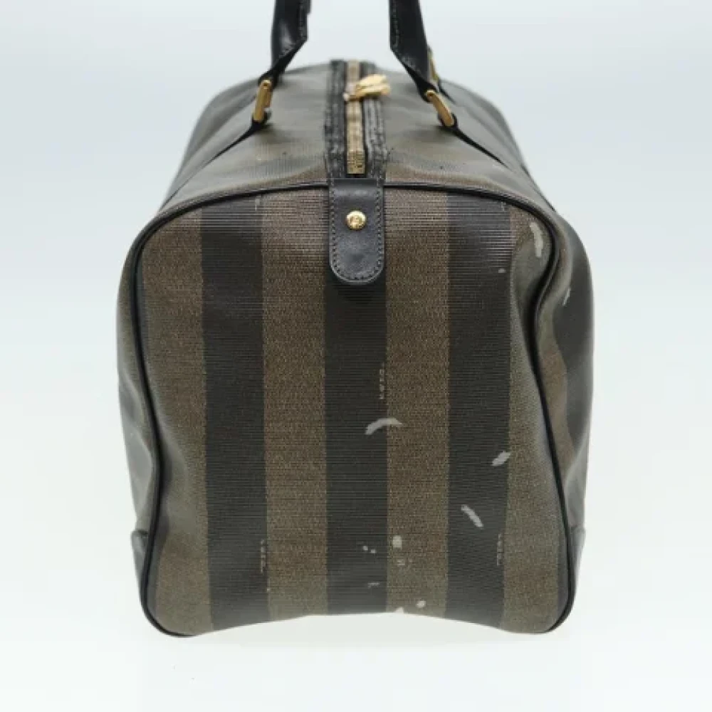 Fendi Vintage Pre-owned Nylon travel-bags Brown Dames