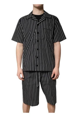 Randig pyjamas i bomull