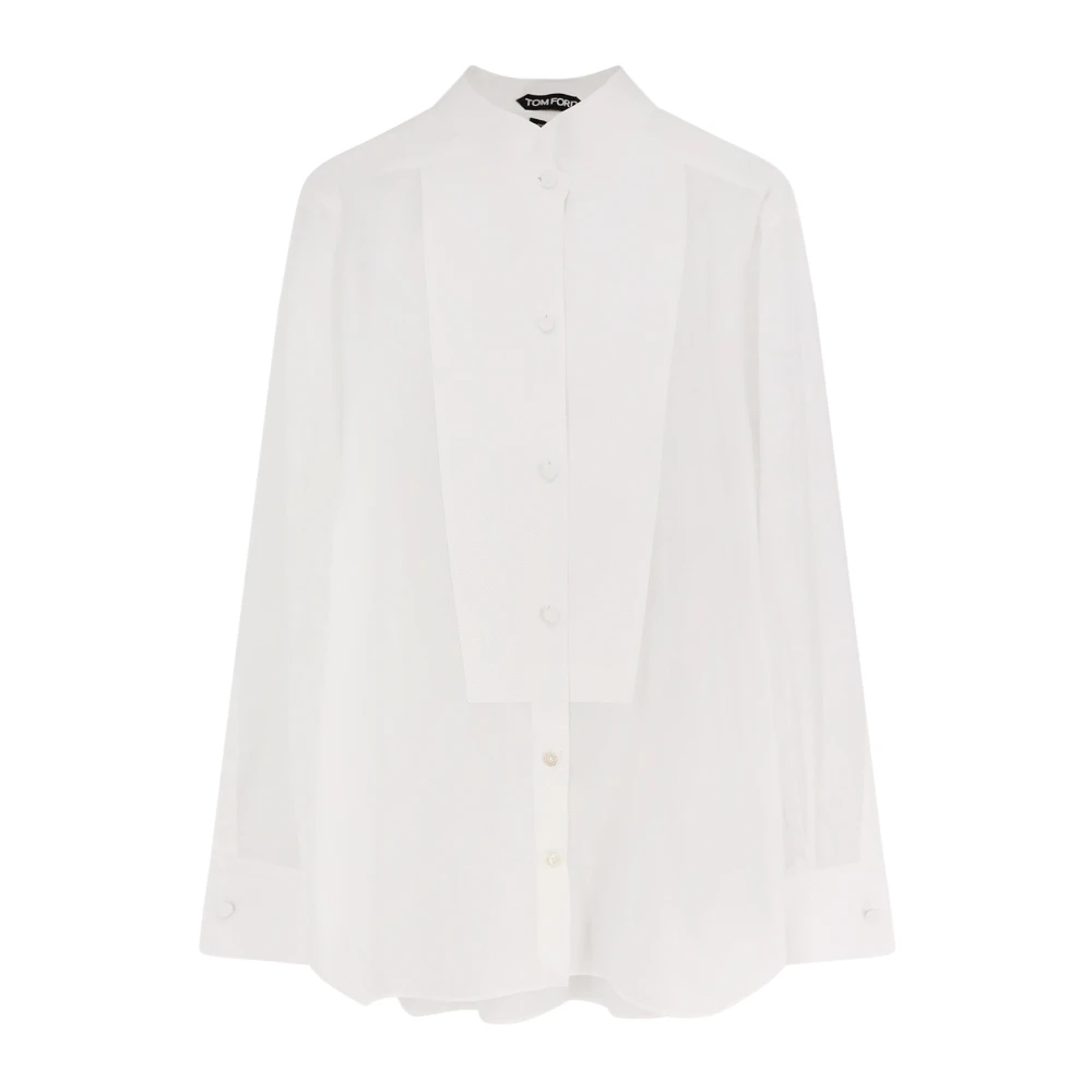 Tom Ford , Shirts, Female, White, M, Cotton Shirt
