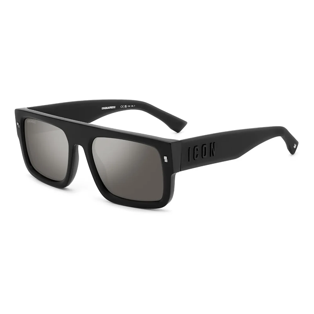 Dsquared2 Unisex Black Sunglasses, 56 Mm, Iconic Sunglasses With Metal Rivets