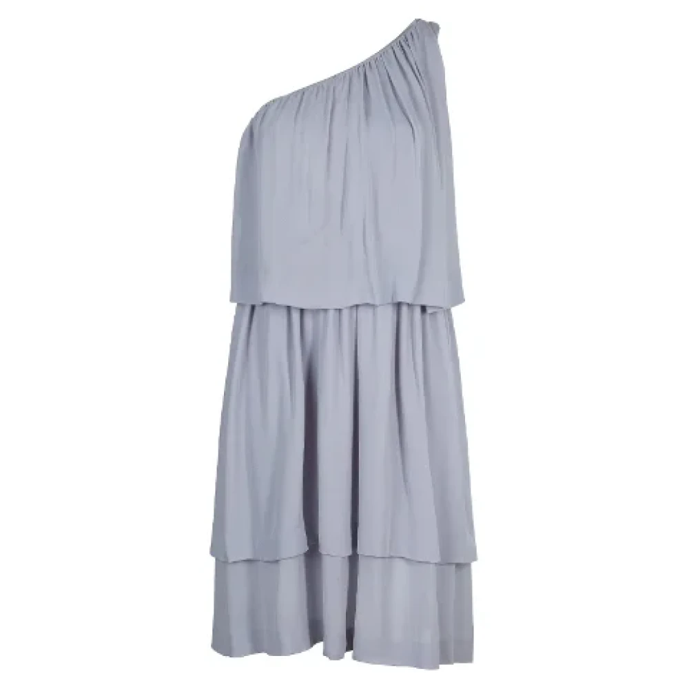 Chloé Pre-owned Silk dresses Gray Dames