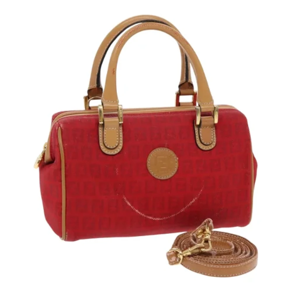Fendi Vintage Pre-owned Canvas fendi-bags Red Dames