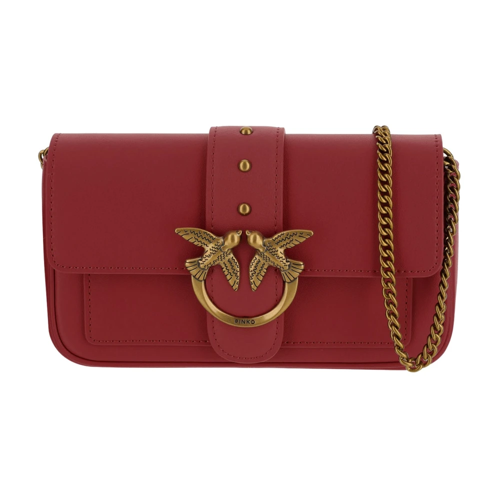 Pinko Love One Pocket Bag - Female - Cross Body Bags - Red - One Size - Bags