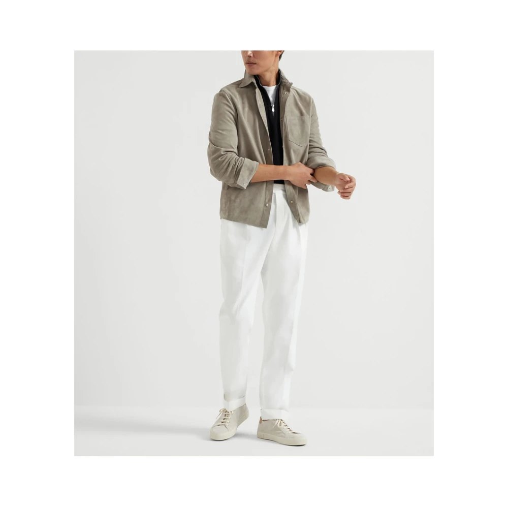 BRUNELLO CUCINELLI Zwarte Rits Hoge Hals Trui Black Heren