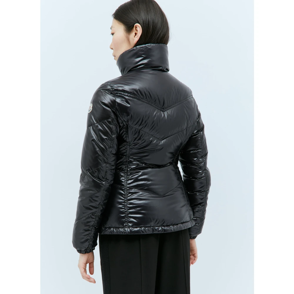 Moncler Gewatteerd Nylon Donsjack Black Dames