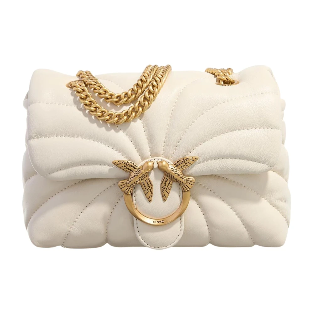 Pinko Women's White Love Puff Mini Cl Sheep Nappa
