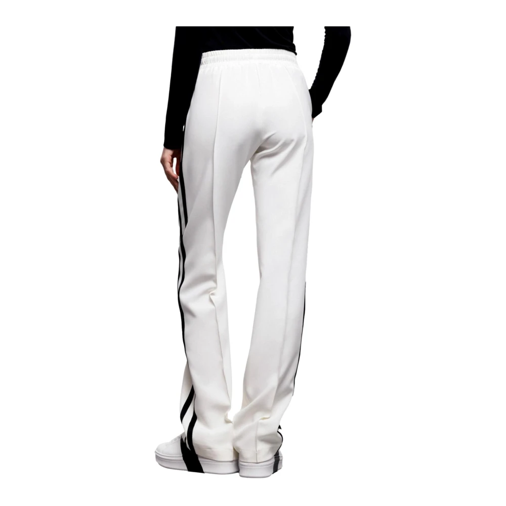 Gaëlle Paris Witte rechte broek met trekkoord White Dames