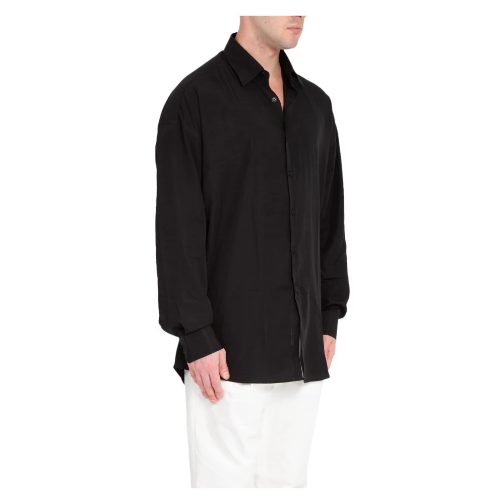 Costumein Oversized Shirt in Valentino Stijl Black Heren