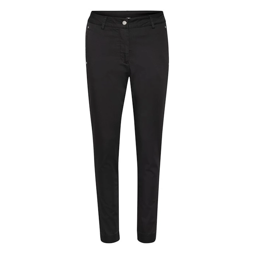 Kaffe Zwarte Rivet Pant Lang Black Dames