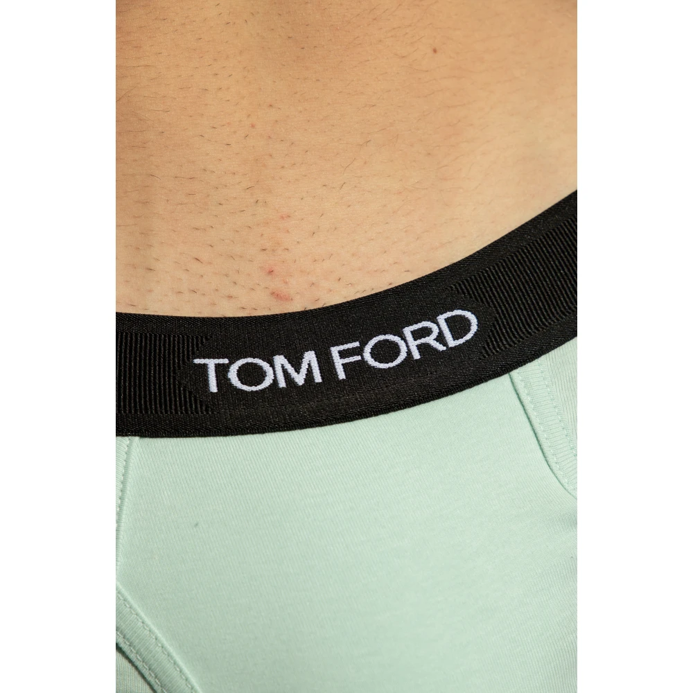Tom Ford Slip met logo Green Heren