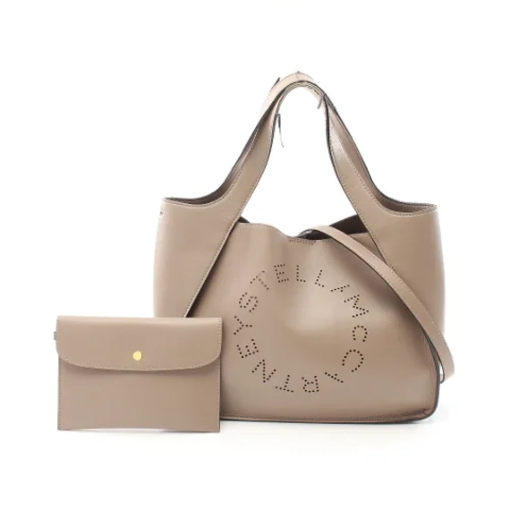 Stella McCartney Pre-owned Leather handbags Beige Dames