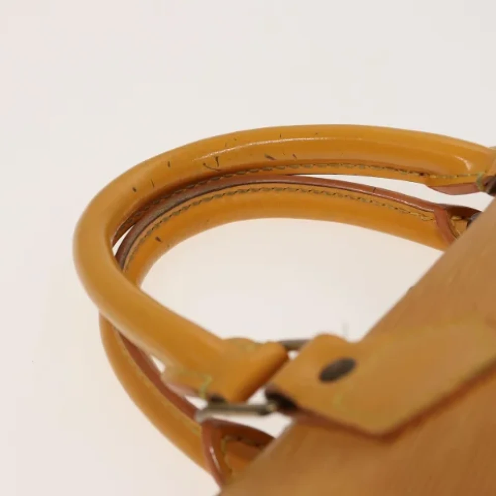 Louis Vuitton Vintage Pre-owned Leather handbags Yellow Dames