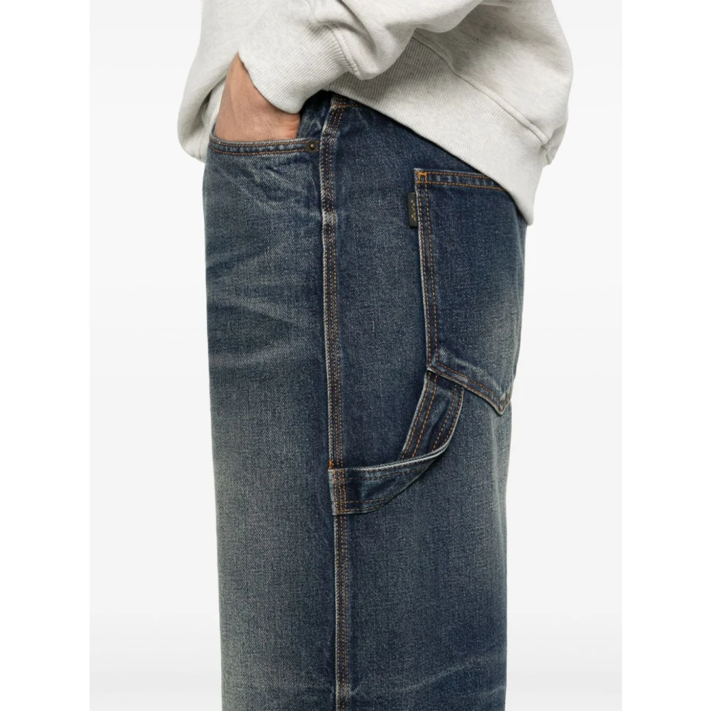 Haikure Vintage Blauwe Wijde Jeans Blue Heren