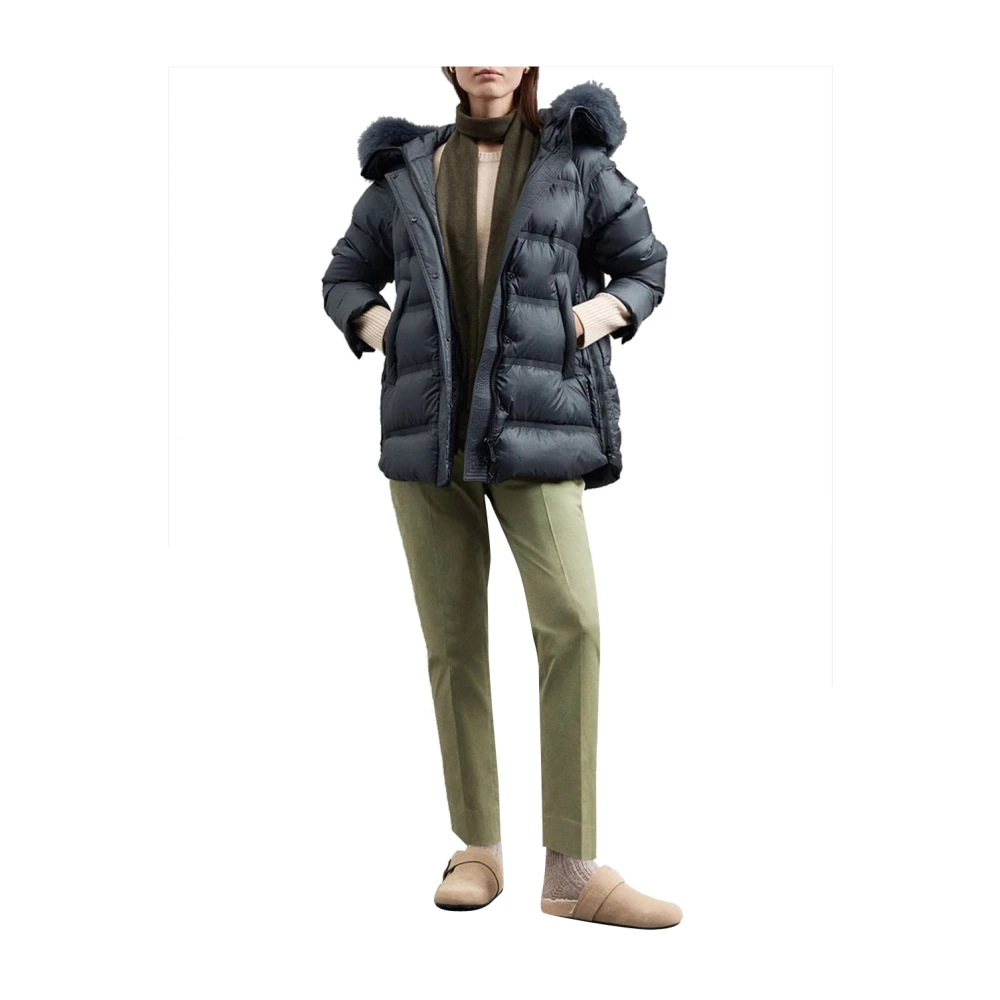 Peuterey Grijze Pufferjas Urban Sportkleding Gray Dames
