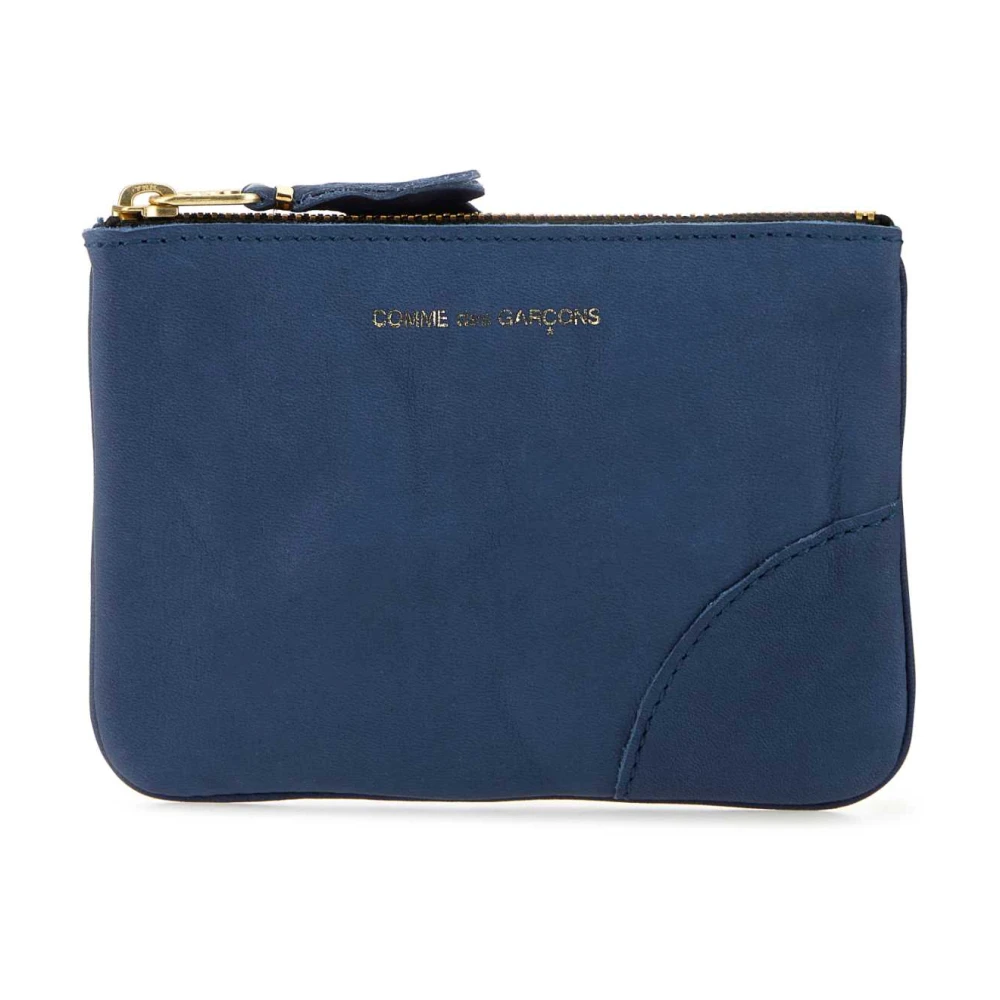 Comme des Garçons Blauw leren etui Blue Dames