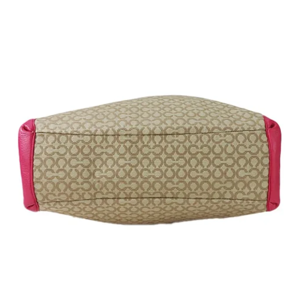 Coach Pre-owned Canvas shoulder-bags Beige Dames