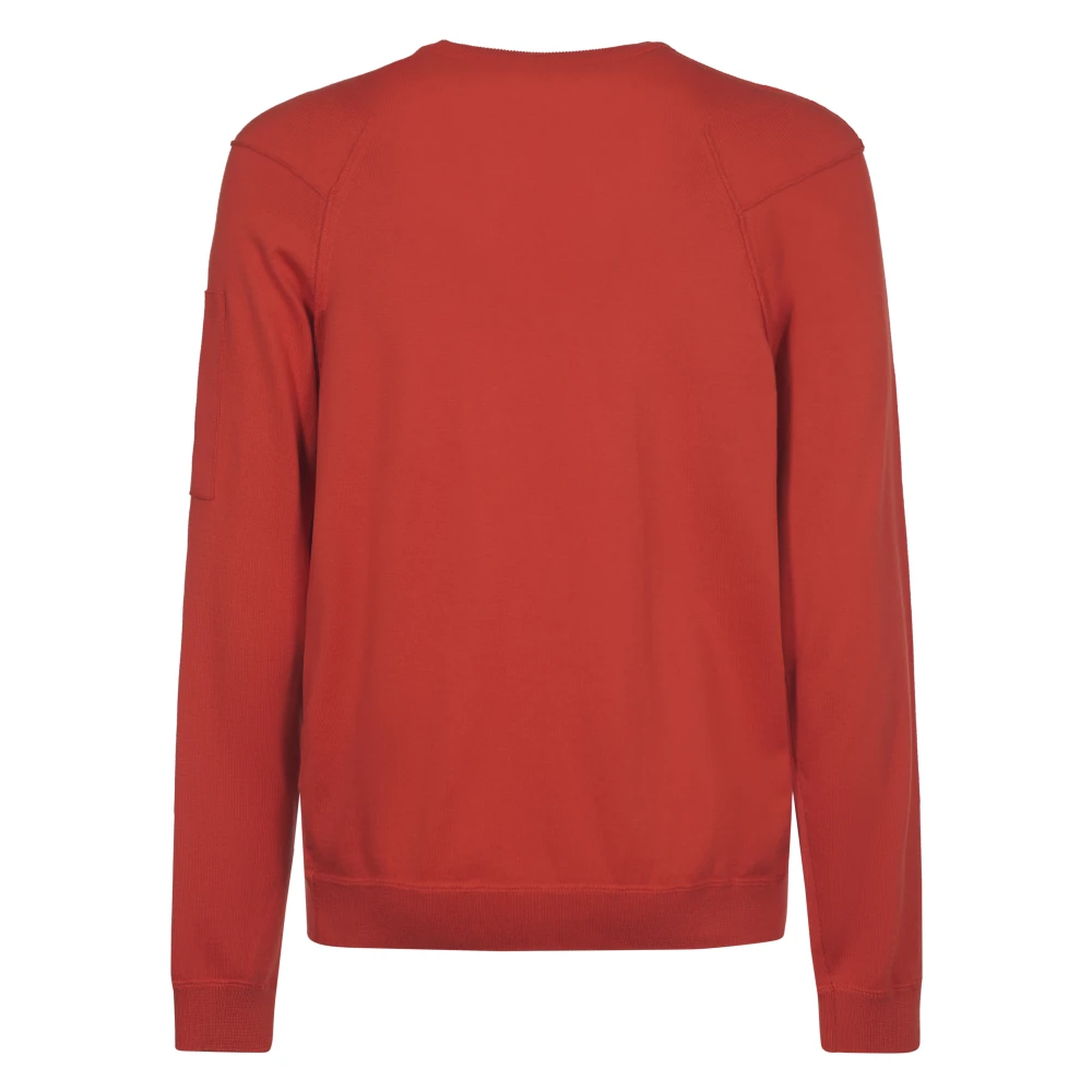 C.P. Company Lens Gebreide Trui in Sea Island Red Heren