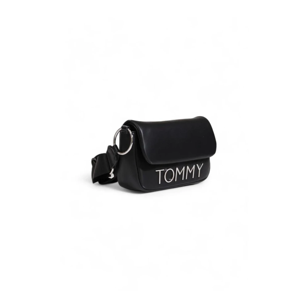 Tommy Hilfiger Stijlvolle Polyurethaan Handtas Dames Collectie Black Dames