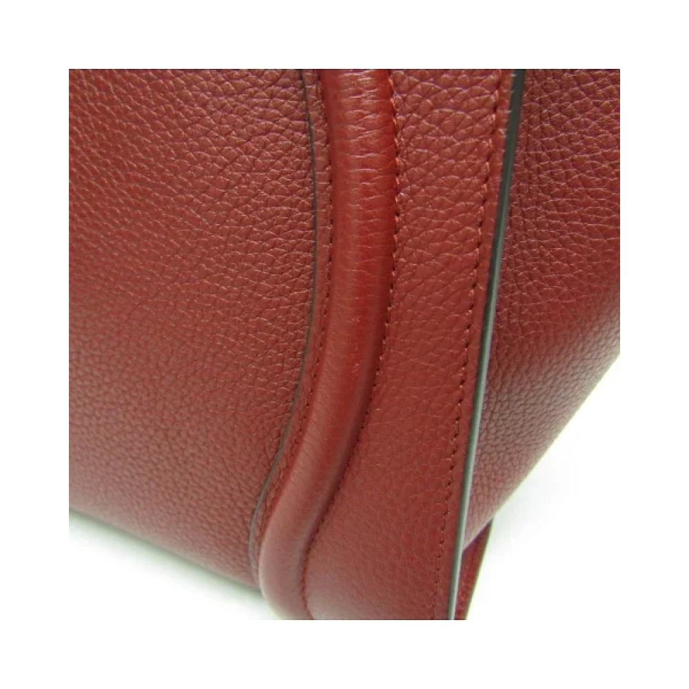Celine Vintage Pre-owned Leather handbags Red Dames