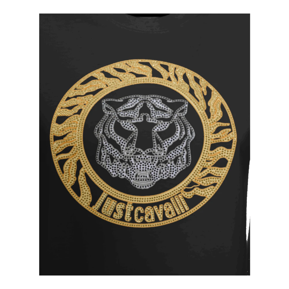 Just Cavalli Stijlvolle T-shirts en Polos Black Dames