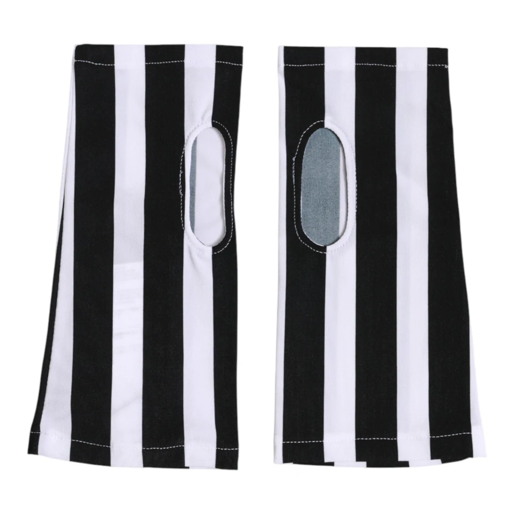 Dolce & Gabbana Donna Nero - Guanti Senza Dita Al Polso - Accessories - One Size