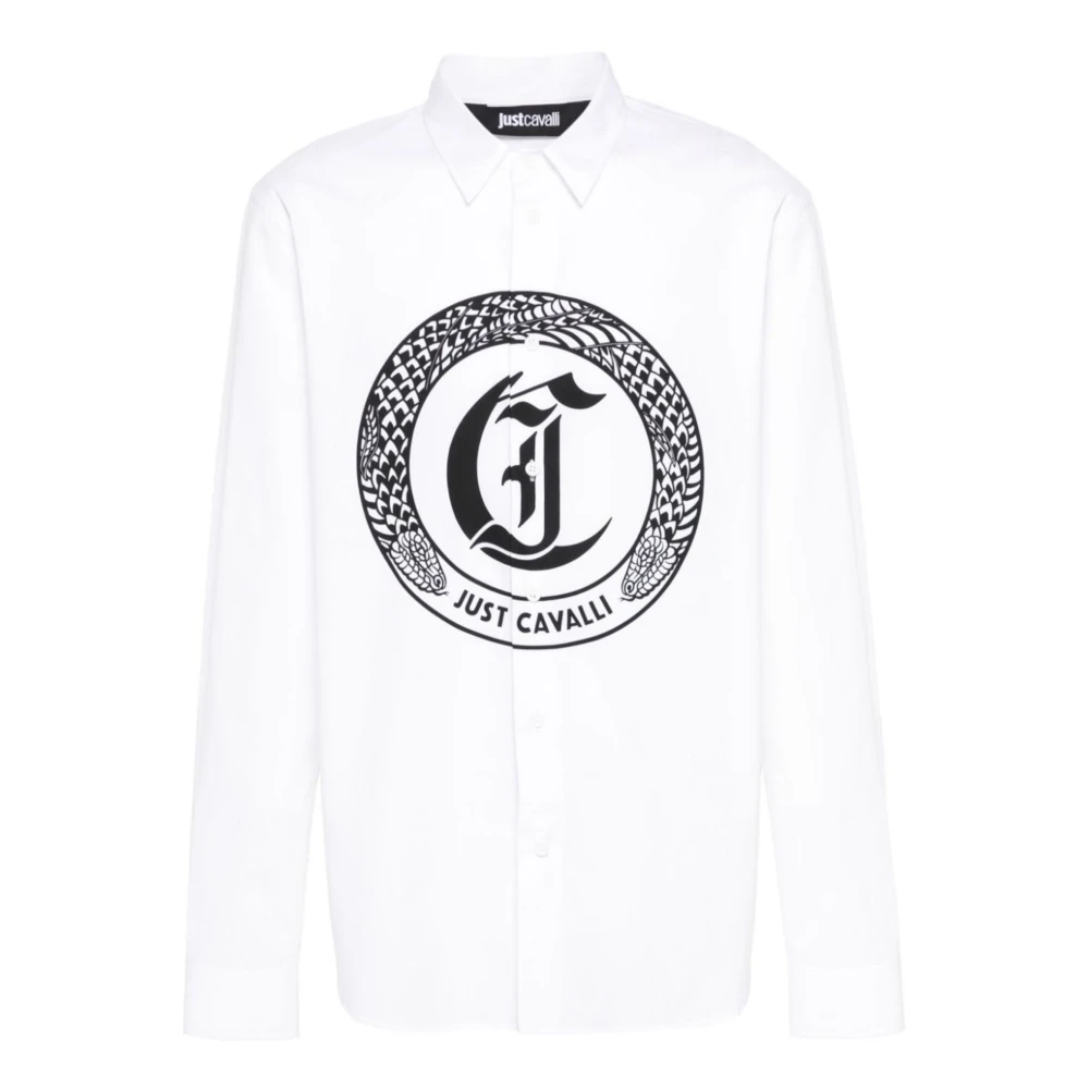 Just Cavalli Overhemden White Heren