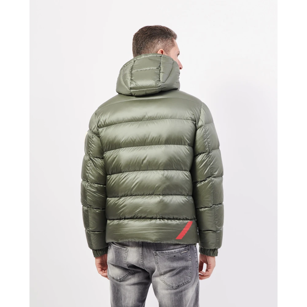 Afterlabel Korte Heren Pufferjas met Capuchon Green Heren