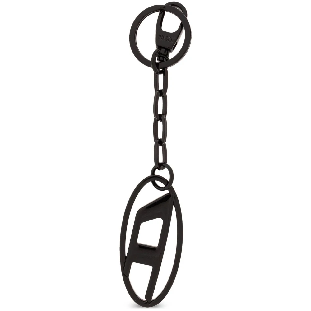 Diesel Stijlvol Logo Hanger Sleutelhanger Black Unisex
